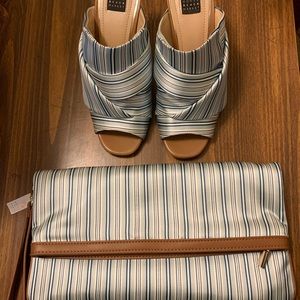 White House Black Market shoes and clutch